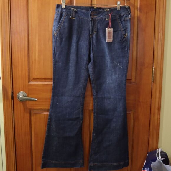 Decree Vintage Flare Denim Y2k Low Rise Jean's NOS Juniors 13 - Picture 15 of 15